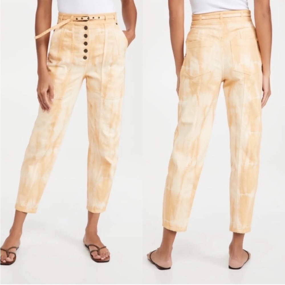 Ulla Johnson Apollo High Rise tie die jeans